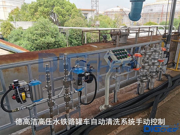 德高潔高壓水鐵路罐車(chē)自動(dòng)清洗系統(tǒng)手動(dòng)控制